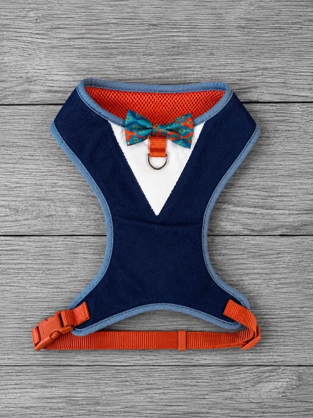 Tuxedo Dog Harness with Bow Tie | Size: Medium Brand New